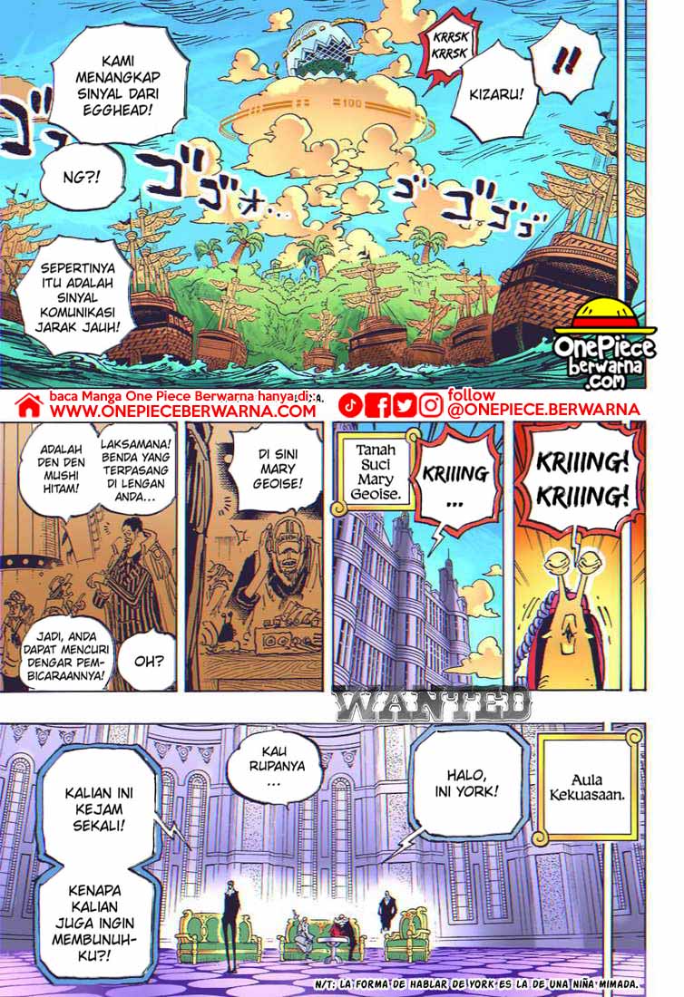 Baca manga komik One Piece Berwarna Bahasa Indonesia HD Chapter 1089